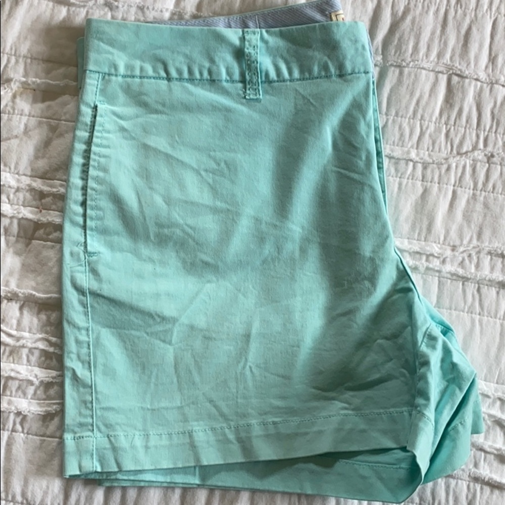 Aqua blue/green Gap khaki shorts